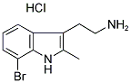 2-(7-BROMO-2-METHYL-1H-INDOL-3-YL)ETHANAMINE HYDROCHLORIDE Struktur