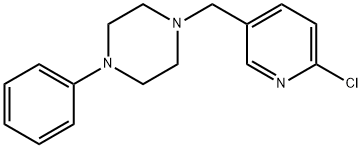 1-[(6-CHLORO-3-PYRIDINYL)METHYL]-4-PHENYLPIPERAZINE Struktur