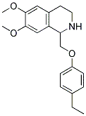 1-[(4-ETHYLPHENOXY)METHYL]-6,7-DIMETHOXY-1,2,3,4-TETRAHYDROISOQUINOLINE Struktur