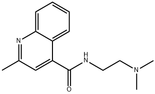 N-[2-(DIMETHYLAMINO)ETHYL]-2-METHYLQUINOLINE-4-CARBOXAMIDE Struktur