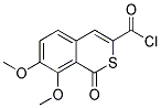 7,8-DIMETHOXY-1-OXO-1H-ISOTHIOCHROMENE-3-CARBONYL CHLORIDE Struktur