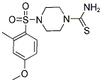 4-[(4-METHOXY-2-METHYLPHENYL)SULFONYL]PIPERAZINE-1-CARBOTHIOAMIDE Struktur