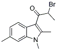 2-BROMO-1-(1,2,6-TRIMETHYL-1H-INDOL-3-YL)-PROPAN-1-ONE Struktur