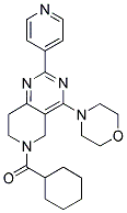 CYCLOHEXYL-(4-MORPHOLIN-4-YL-2-PYRIDIN-4-YL-7,8-DIHYDRO-5H-PYRIDO[4,3-D]PYRIMIDIN-6-YL)-METHANONE Struktur