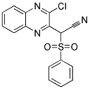 (3-CHLOROQUINOXALIN-2-YL)(PHENYLSULFONYL)ACETONITRILE Struktur