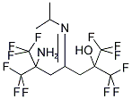 2-AMINO-1,1,1,7,7,7-HEXAFLUORO-6-HYDROXY-2,6-BIS(TRIFLUOROMETHYL)-4-ISOPROPYLIMINOHEPTANE Struktur