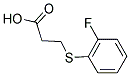 3-[(2-FLUOROPHENYL)THIO]PROPANOIC ACID Struktur