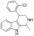 4-(2-CHLOROPHENYL)-1-METHYL-2,3,4,9-TETRAHYDRO-1H-BETA-CARBOLINE Struktur