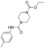 ETHYL 4-(N-(4-METHYLPHENYL)CARBAMOYL)PIPERAZINECARBOXYLATE Struktur