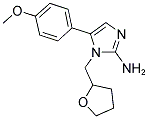 5-(4-METHOXY-PHENYL)-1-(TETRAHYDRO-FURAN-2-YL-METHYL)-1H-IMIDAZOL-2-YLAMINE Struktur