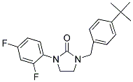 1-(4-TERT-BUTYLBENZYL)-3-(2,4-DIFLUOROPHENYL)IMIDAZOLIDIN-2-ONE Struktur