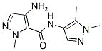 4-AMINO-2-METHYL-2 H-PYRAZOLE-3-CARBOXYLIC ACID (1,5-DIMETHYL-1 H-PYRAZOL-4-YL)-AMIDE Struktur