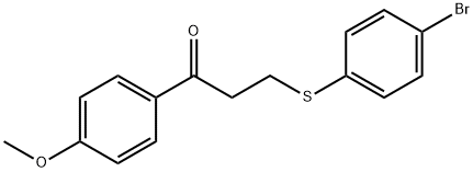 3-[(4-BROMOPHENYL)SULFANYL]-1-(4-METHOXYPHENYL)-1-PROPANONE Struktur