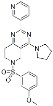 6-(3-METHOXY-BENZENESULFONYL)-2-PYRIDIN-3-YL-4-PYRROLIDIN-1-YL-5,6,7,8-TETRAHYDRO-PYRIDO[4,3-D]PYRIMIDINE Struktur