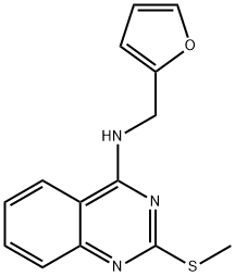 N-(2-FURYLMETHYL)-2-(METHYLSULFANYL)-4-QUINAZOLINAMINE Struktur