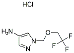 1-(2,2,2-TRIFLUORO-ETHOXYMETHYL)-1 H-PYRAZOL-4-YLAMINE HYDROCHLORIDE Struktur