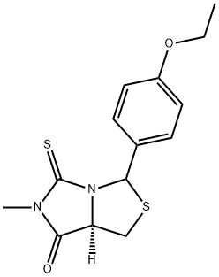 (7AR)-3-(4-ETHOXYPHENYL)-6-METHYL-5-THIOXOTETRAHYDRO-7H-IMIDAZO[1,5-C][1,3]THIAZOL-7-ONE Struktur