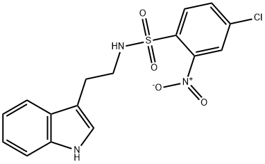 ((4-CHLORO-2-NITROPHENYL)SULFONYL)(2-INDOL-3-YLETHYL)AMINE Struktur