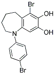 1-(4-BROMOPHENYL)-6-BROMO-7,8-DIHYDROXY-2,3,4,5-TETRAHYDRO-1H-BENZOAZEPINE Struktur