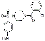 4-([4-(2-CHLOROBENZOYL)PIPERAZIN-1-YL]SULFONYL)ANILINE Struktur