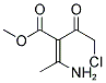 METHYL (2E)-3-AMINO-2-(CHLOROACETYL)BUT-2-ENOATE Struktur