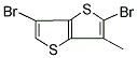 2,6-DIBROMO-3-METHYLTHIENO[3,2-B]THIOPHENE Struktur