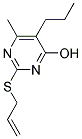 2-(ALLYLTHIO)-6-METHYL-5-PROPYLPYRIMIDIN-4-OL Struktur