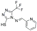 4-[(PYRIDIN-2-YLMETHYLENE)-AMINO]-5-TRIFLUOROMETHYL-4H-[1,2,4]TRIAZOLE-3-THIOL Struktur