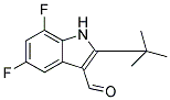 2-TERT-BUTYL-5,7-DIFLUORO-1H-INDOLE-3-CARBALDEHYDE Struktur