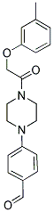 4-(4-[(3-METHYLPHENOXY)ACETYL]PIPERAZIN-1-YL)BENZALDEHYDE Struktur