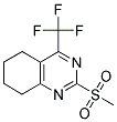 5,6,7,8-TETRAHYDRO-2-METHYLSULFONYL-4-(TRIFLUOROMETHYL)QUINAZOLINE Struktur