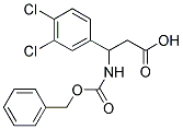 3-BENZYLOXYCARBONYLAMINO-3-(3,4-DICHLORO-PHENYL)-PROPIONIC ACID Struktur