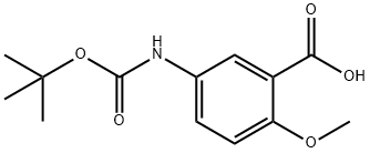 BOC-5-AMINO-2-METHOXYBENZOIC ACID Struktur