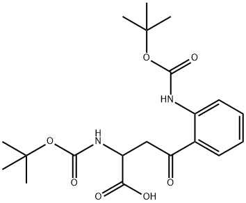 DI-BOC-2-AMINO-3-(2-AMINOBENZOYL)PROPIONIC ACID Struktur