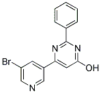 6-(5-BROMOPYRIDIN-3-YL)-2-PHENYLPYRIMIDIN-4-OL Struktur