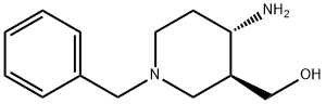 TRANS-4-AMINO-1-BENZYL-3-HYDROXYMETHYL PIPERIDINE Struktur