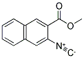 METHYL-3-ISOCYANO-2-NAPHTHALINOATE Struktur