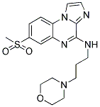 7-(METHYLSULFONYL)-N-(3-MORPHOLIN-4-YLPROPYL)IMIDAZO[1,2-A]QUINOXALIN-4-AMINE Struktur