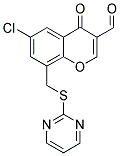 6-CHLORO-4-OXO-8-(PYRIMIDIN-2-YLSULFANYLMETHYL)-4H-CHROMENE-3-CARBALDEHYDE, , 結(jié)構(gòu)式