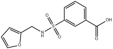 3-[[(2-FURYLMETHYL)AMINO]SULFONYL]BENZOIC ACID Struktur