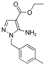 5-AMINO-1-(4-METHYL-BENZYL)-1H-PYRAZOLE-4-CARBOXYLIC ACID ETHYL ESTER Struktur