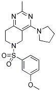 6-(3-METHOXY-BENZENESULFONYL)-2-METHYL-4-PYRROLIDIN-1-YL-5,6,7,8-TETRAHYDRO-PYRIDO[4,3-D]PYRIMIDINE Struktur