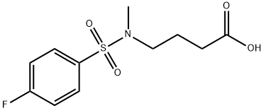 4-[[(4-FLUOROPHENYL)SULFONYL](METHYL)AMINO]BUTANOIC ACID Struktur