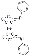 1,1'-BIS(PHENYLPHOSPHINO)FERROCENE Struktur