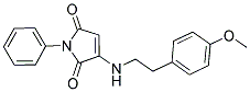 3-{[2-(4-METHOXYPHENYL)ETHYL]AMINO}-1-PHENYL-1H-PYRROLE-2,5-DIONE Struktur