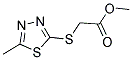 METHYL [(5-METHYL-1,3,4-THIADIAZOL-2-YL)SULFANYL]ACETATE Struktur