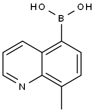 8-METHYL-5-QUINOLINYLBORONIC ACID Struktur