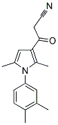 3-[1-(3,4-DIMETHYL-PHENYL)-2,5-DIMETHYL-1H-PYRROL-3-YL]-3-OXO-PROPIONITRILE Struktur