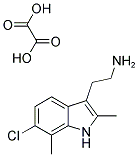 2-(6-CHLORO-2,7-DIMETHYL-1H-INDOL-3-YL)ETHANAMINE OXALATE Struktur