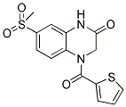 7-(METHYLSULFONYL)-4-(THIEN-2-YLCARBONYL)-3,4-DIHYDROQUINOXALIN-2(1H)-ONE Struktur